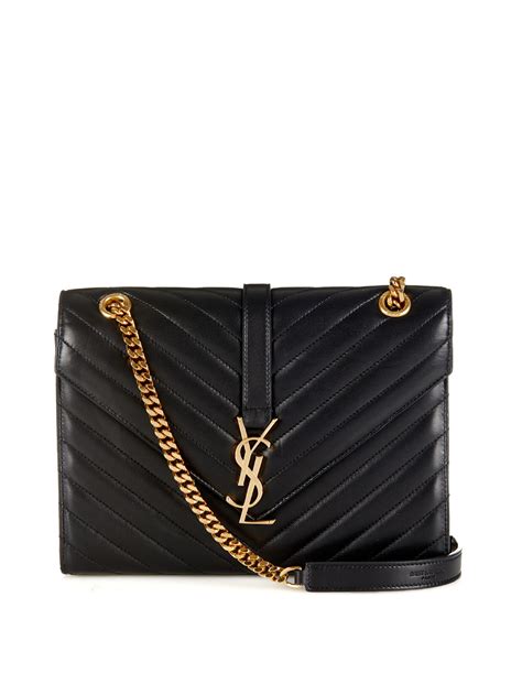 ysl quilted monogram pouch|st laurent monogramme quilted shoulder bag.